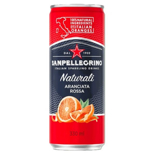 Aranciata Rosa San Pellegrino.