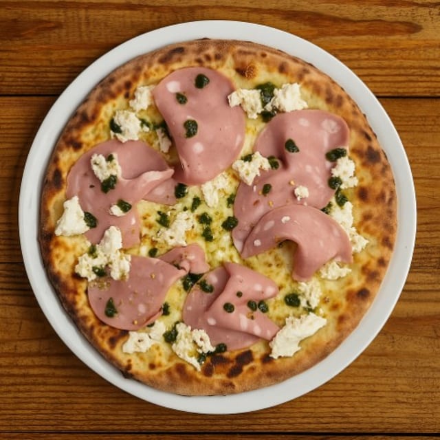 Mortadella Burrata & Pistachio.